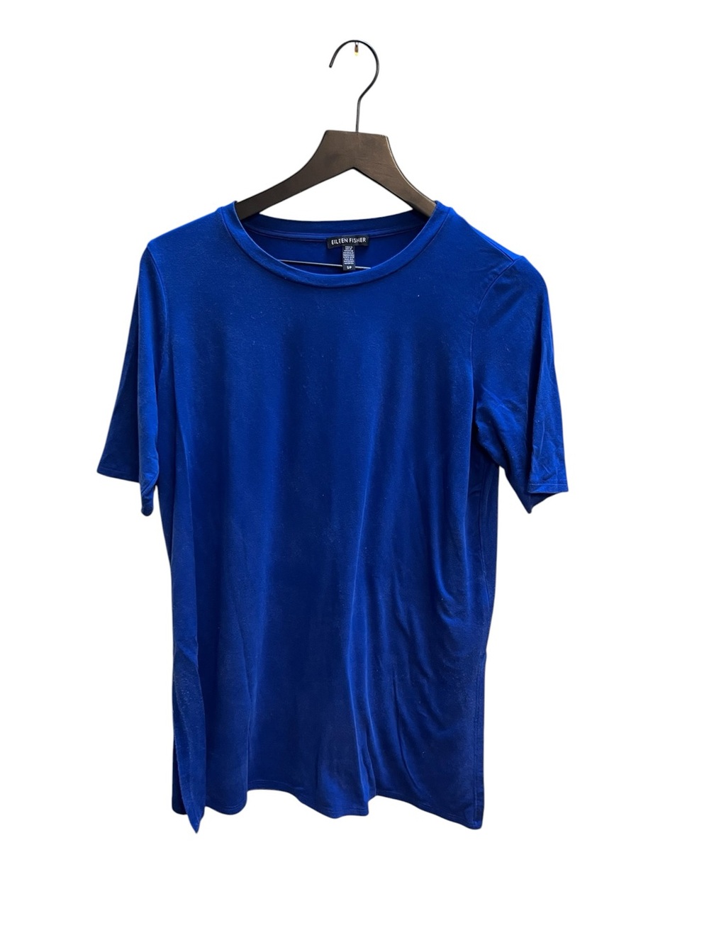 Eileen Fisher Royal Blue Crew Neck T-Shirt/tunic size small